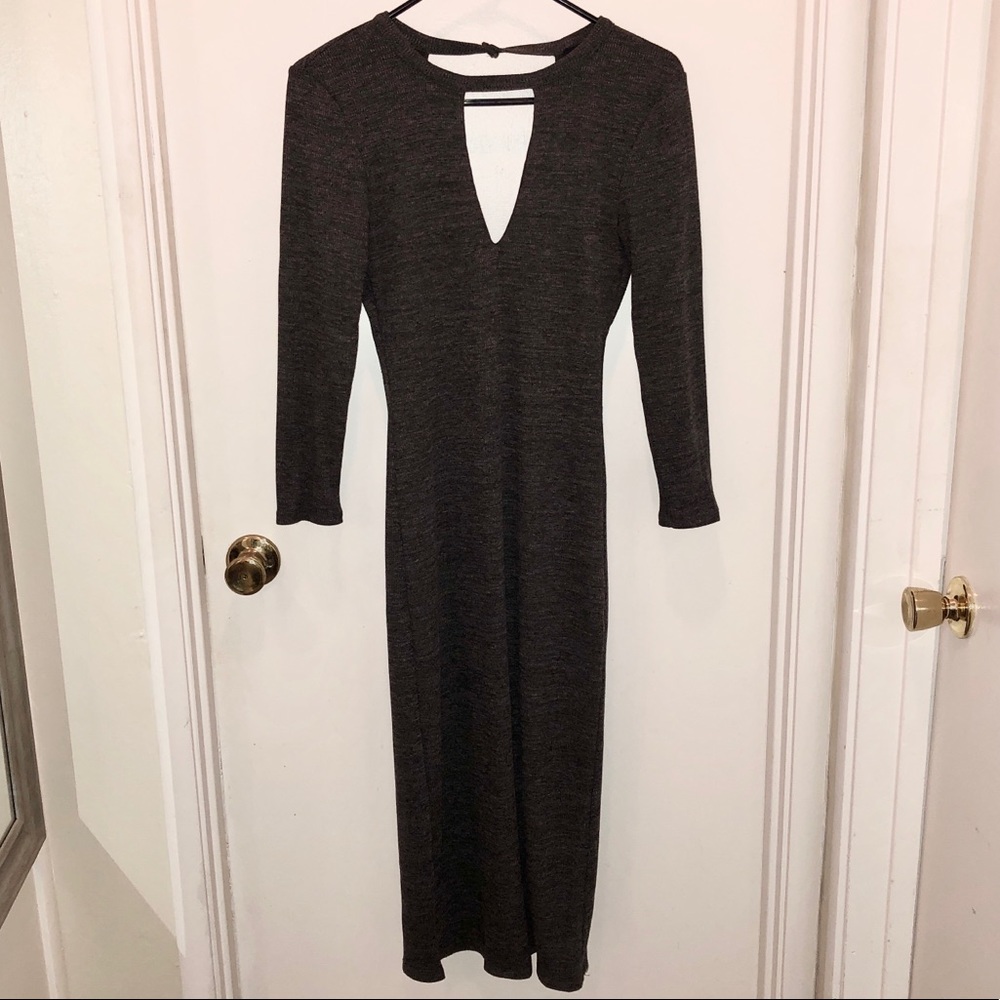 Open Back Midi Dress
